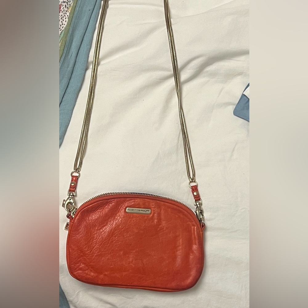 Rebecca Minkoff red leather crossbody